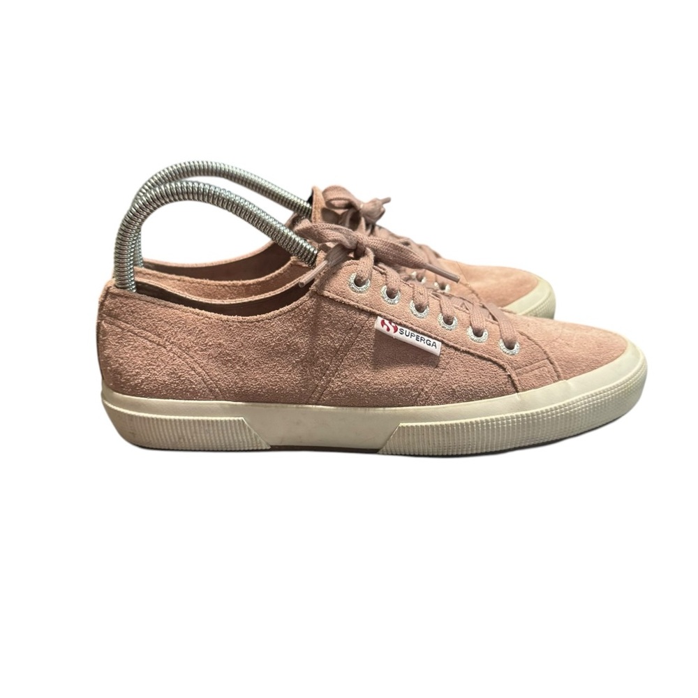 Superga 2750 Suede Sneakers Dusty Rose Pink Woman’s‎ Sneakers Sz 7.5 Low Top - Picture 2 of 14